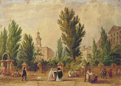 La Iglesia Danesa en Wellclose Square, Londres de English School